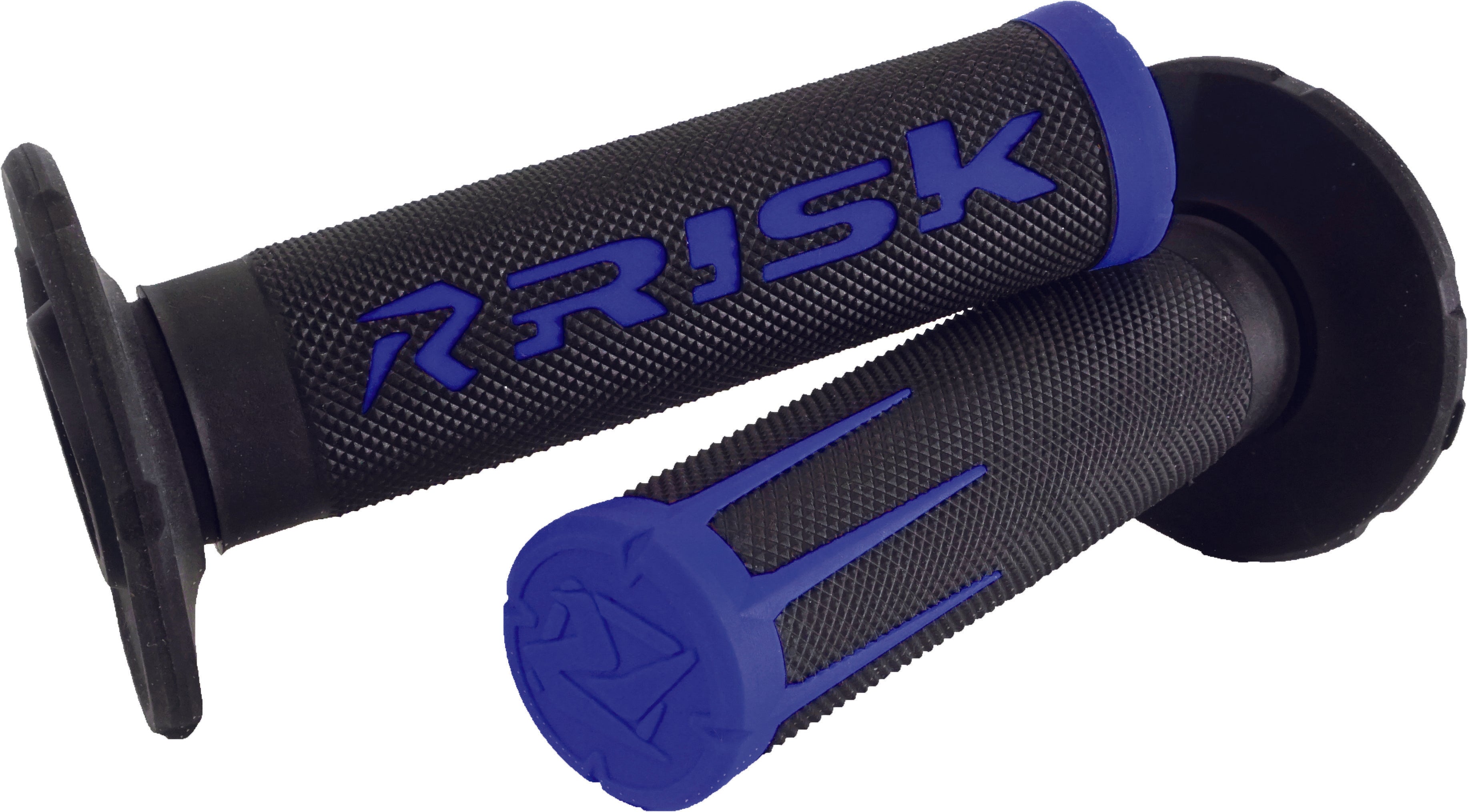 RISK RACING, RISK RACING FUSION 2.0 MOTORCYCLE GRIPS BLUE 00285