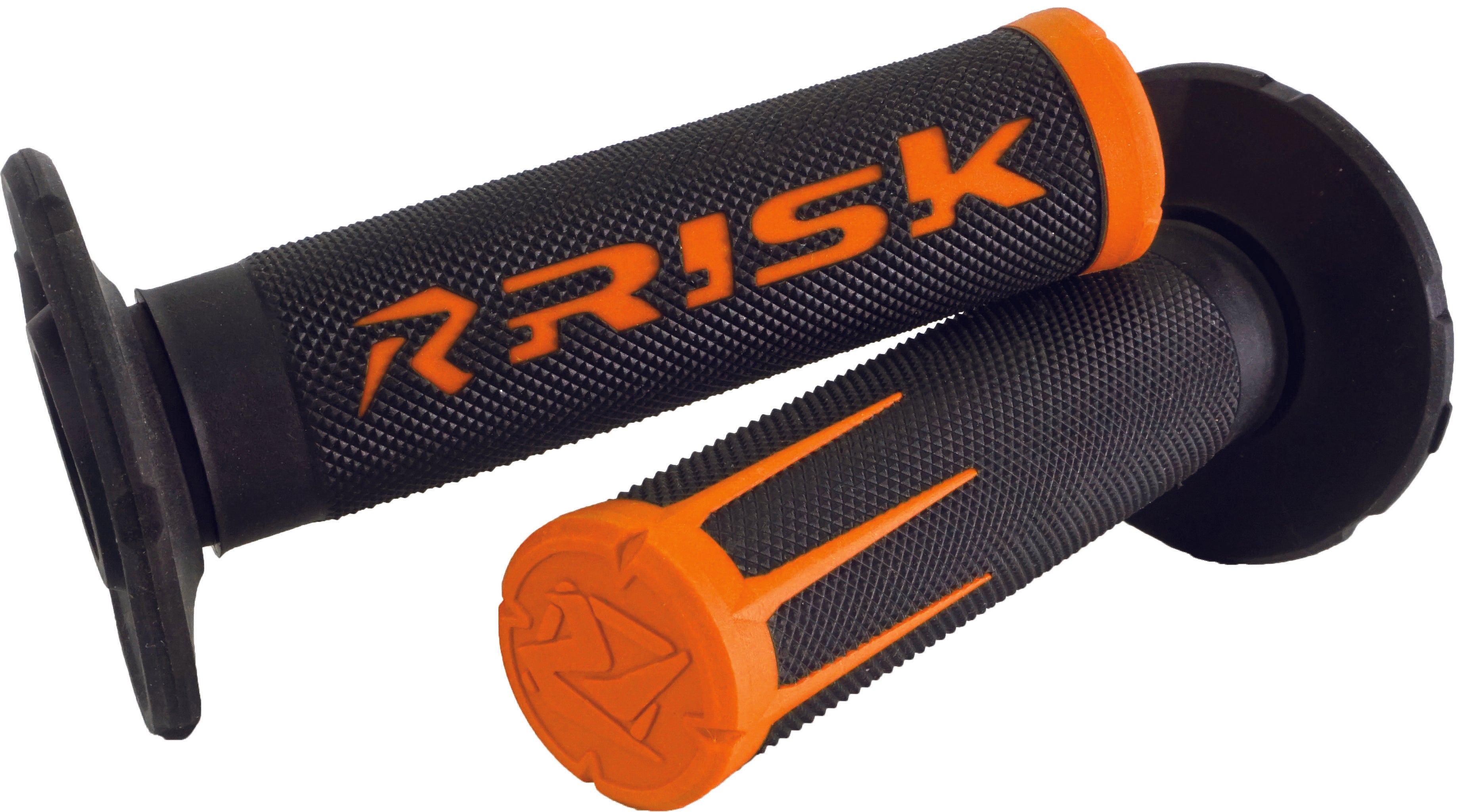 RISK RACING, RISK RACING FUSION 2.0 MOTORCYCLE GRIPS ORANGE 00287