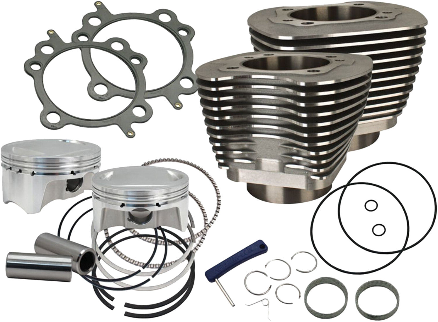 ROCKET CAMS, ROCKET CAMS BIG BORE CYLINDER KIT 110" TWIN CAM `07-17 8-8002