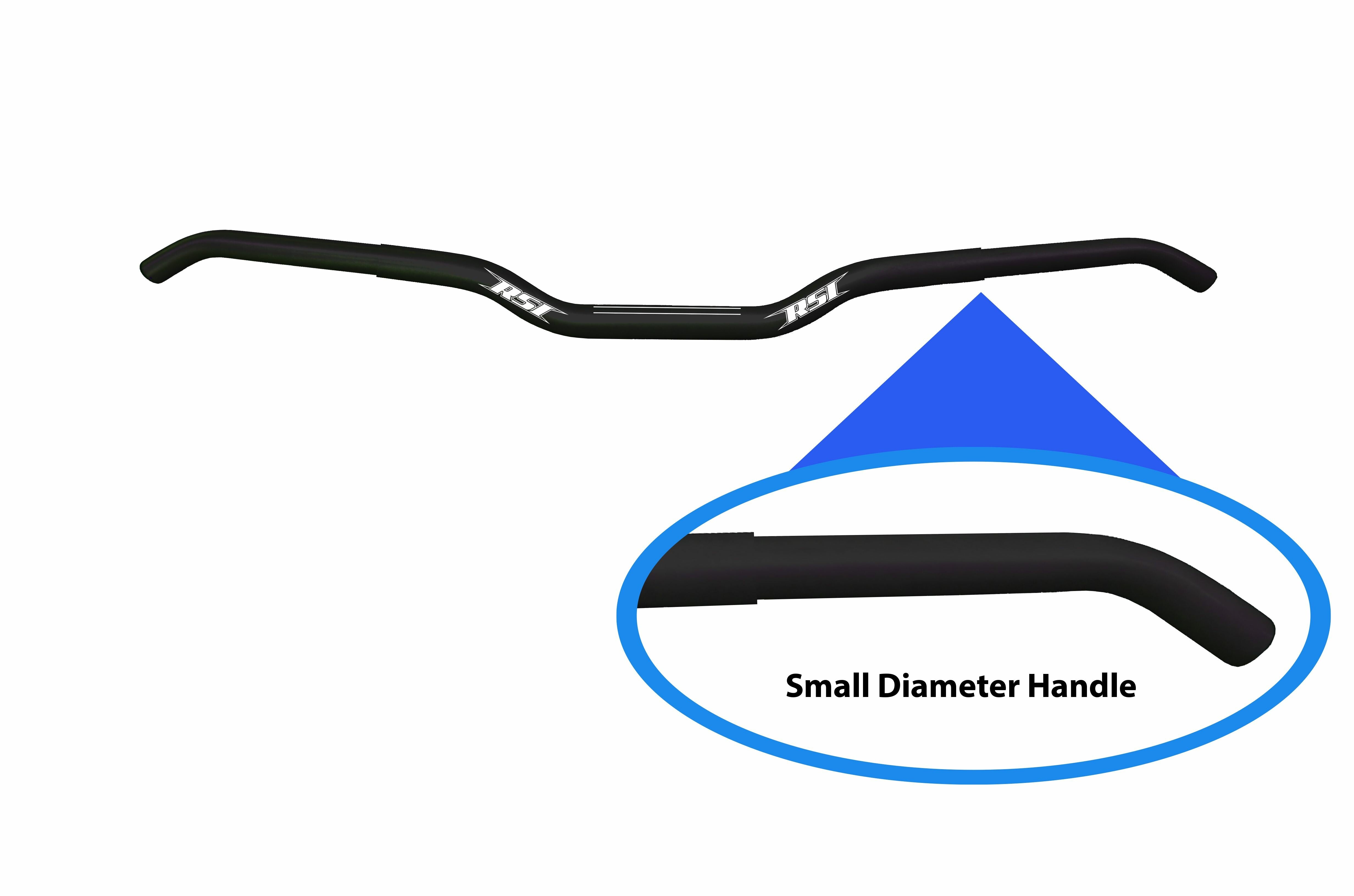 RSI, RSI SLIM JIM NARROW HANDLEBAR BLACK T8-10R-N-SJ-BLK